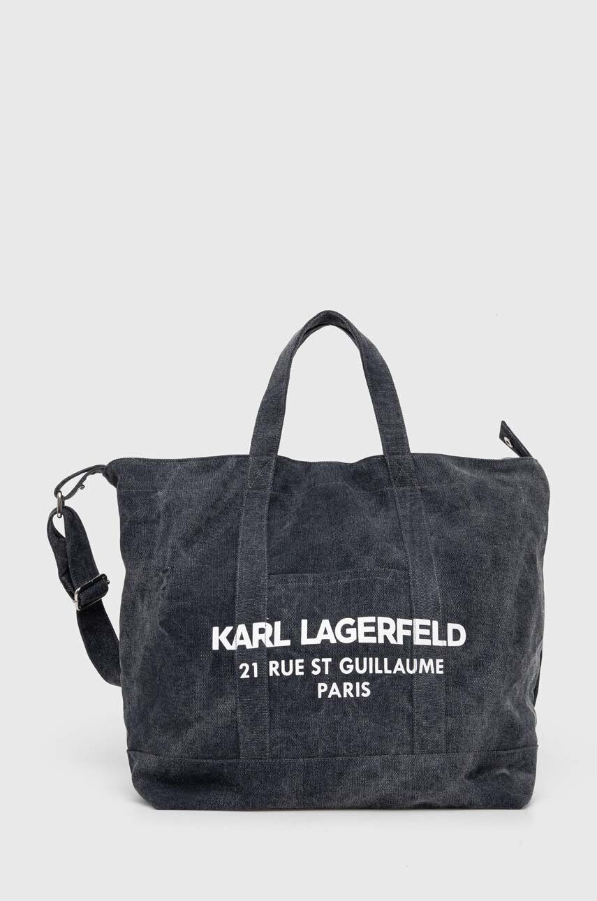 Karl Lagerfeld poseta culoarea albastru marin - Pled.ro