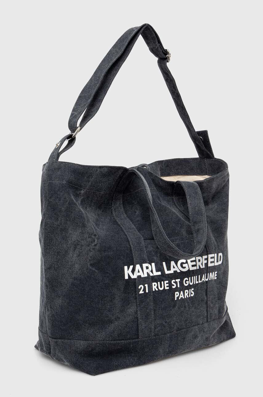 Karl Lagerfeld poseta culoarea albastru marin - Pled.ro