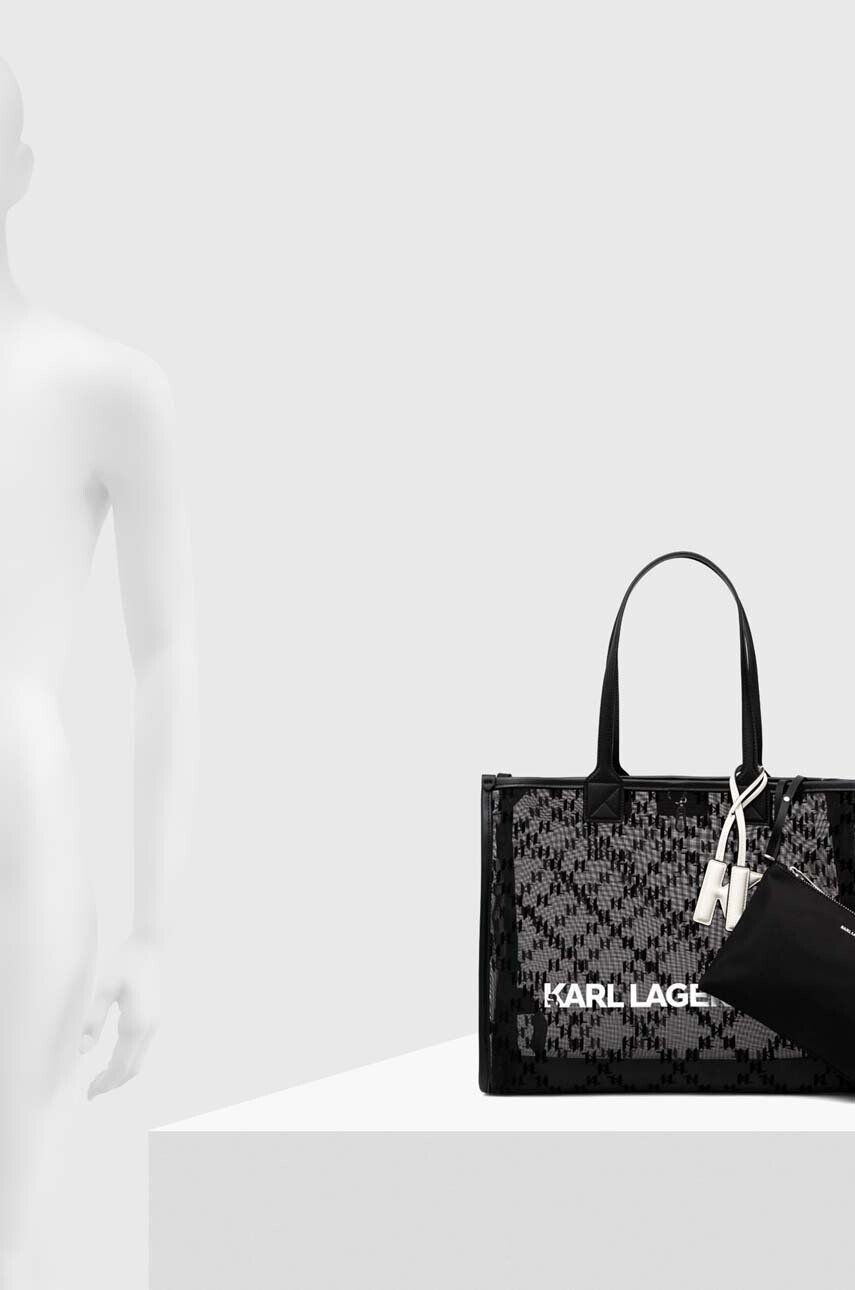 Karl Lagerfeld poseta culoarea negru - Pled.ro