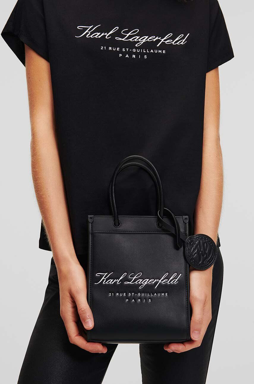 Karl Lagerfeld poseta culoarea negru - Pled.ro