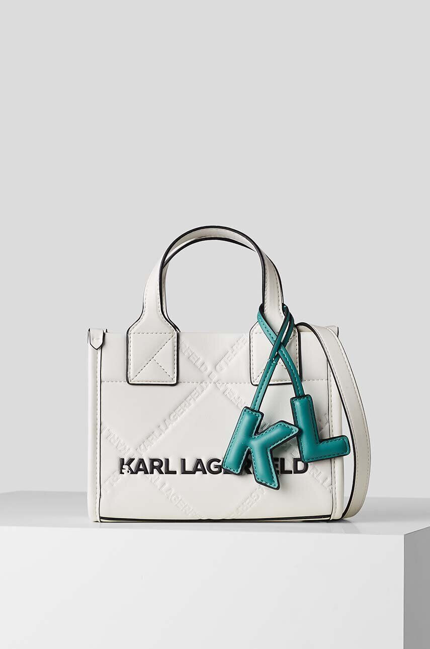 Karl Lagerfeld poseta culoarea alb - Pled.ro