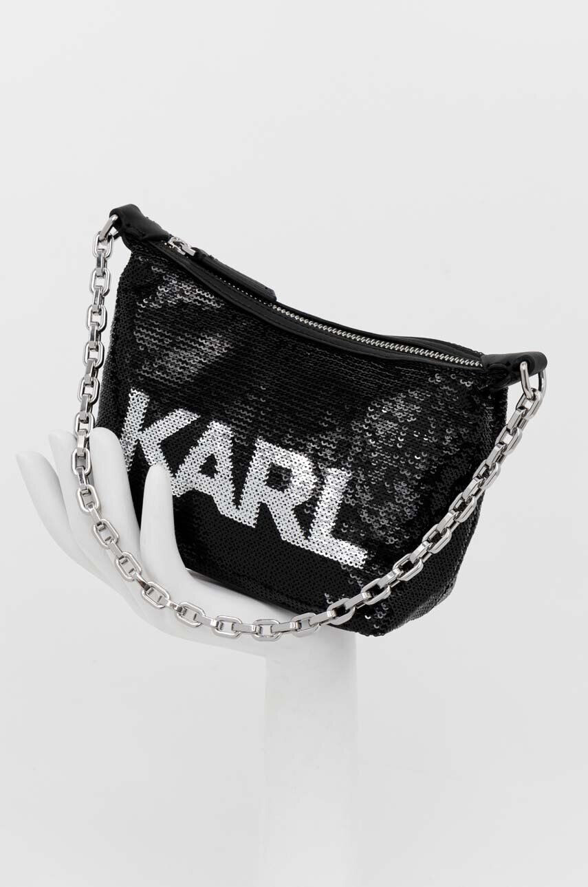 Karl Lagerfeld poseta culoarea negru - Pled.ro