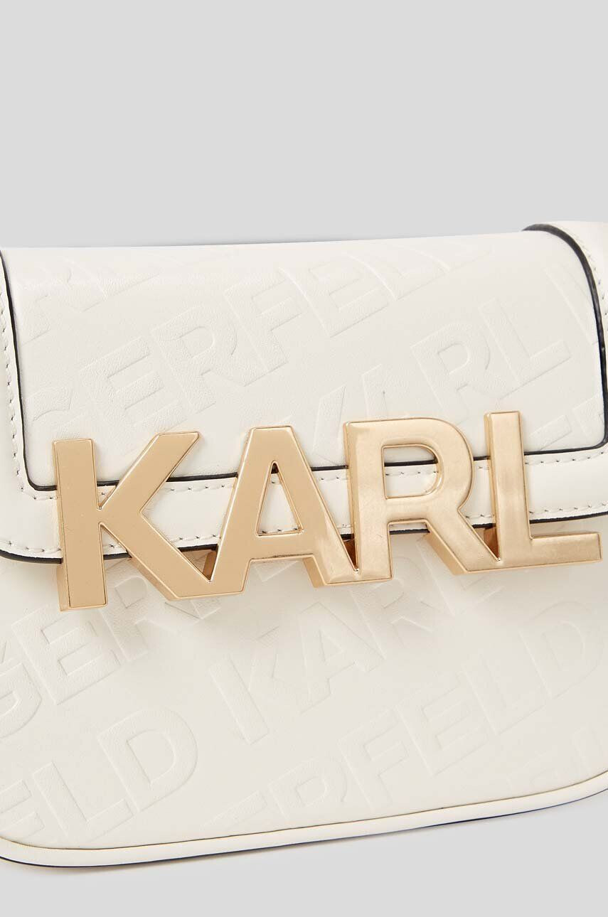 Karl Lagerfeld poseta de piele culoarea maro - Pled.ro