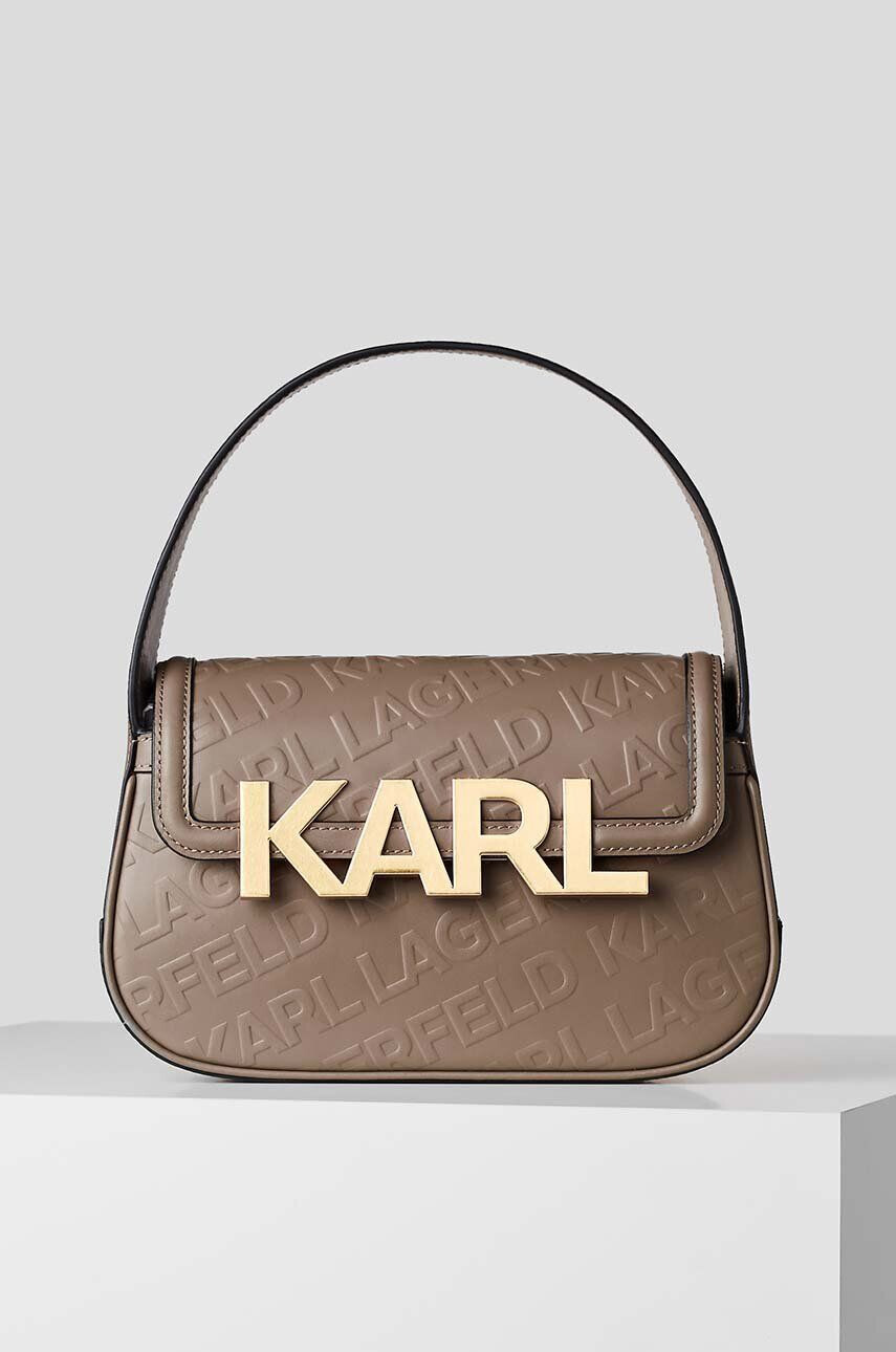 Karl Lagerfeld poseta de piele culoarea violet - Pled.ro