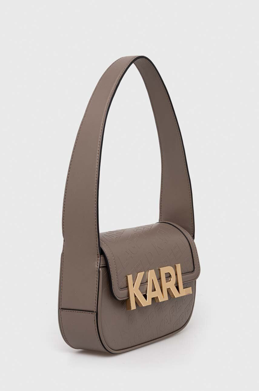 Karl Lagerfeld poseta de piele culoarea violet - Pled.ro