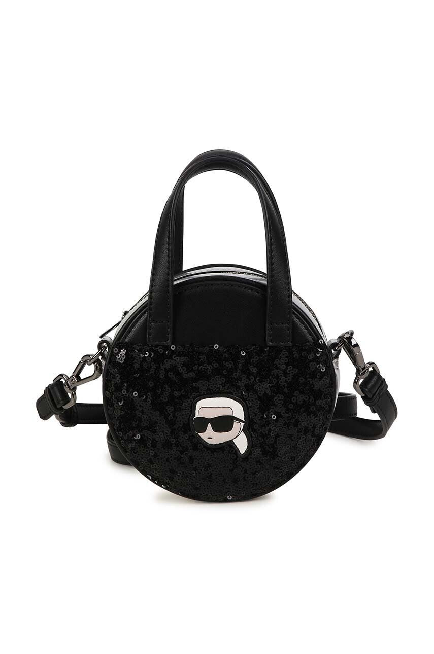 Karl Lagerfeld poseta fete culoarea negru - Pled.ro