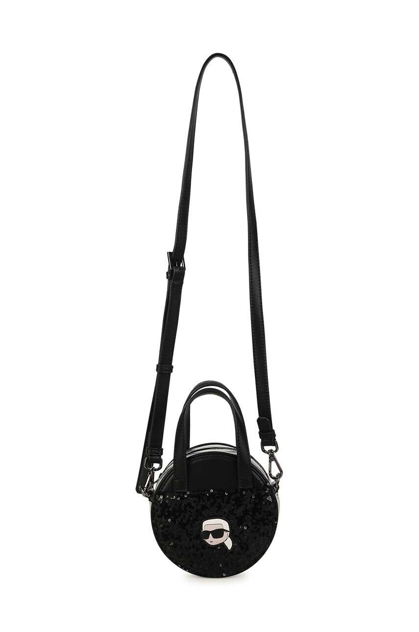 Karl Lagerfeld poseta fete culoarea negru - Pled.ro