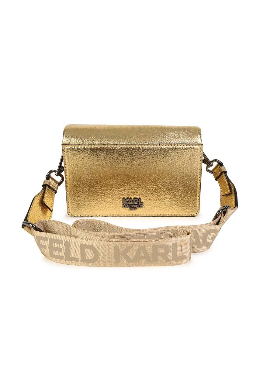 Karl Lagerfeld poseta fete culoarea auriu - Pled.ro