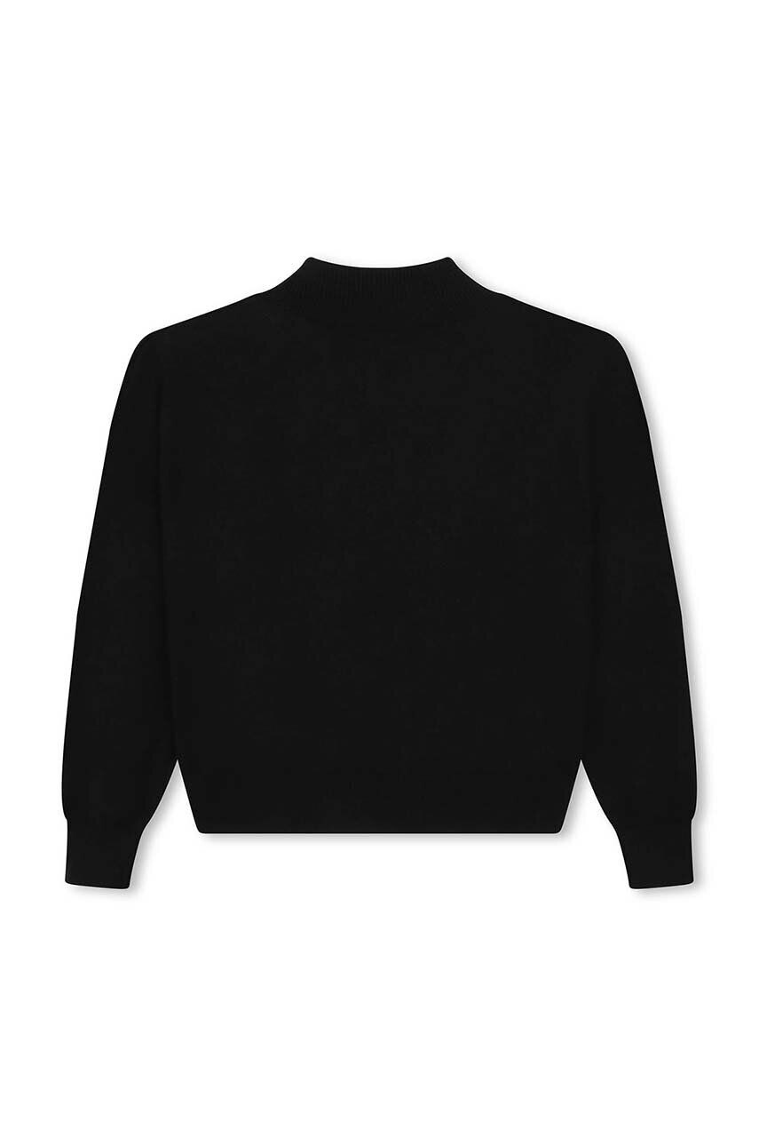 Karl Lagerfeld pulover copii culoarea negru light - Pled.ro