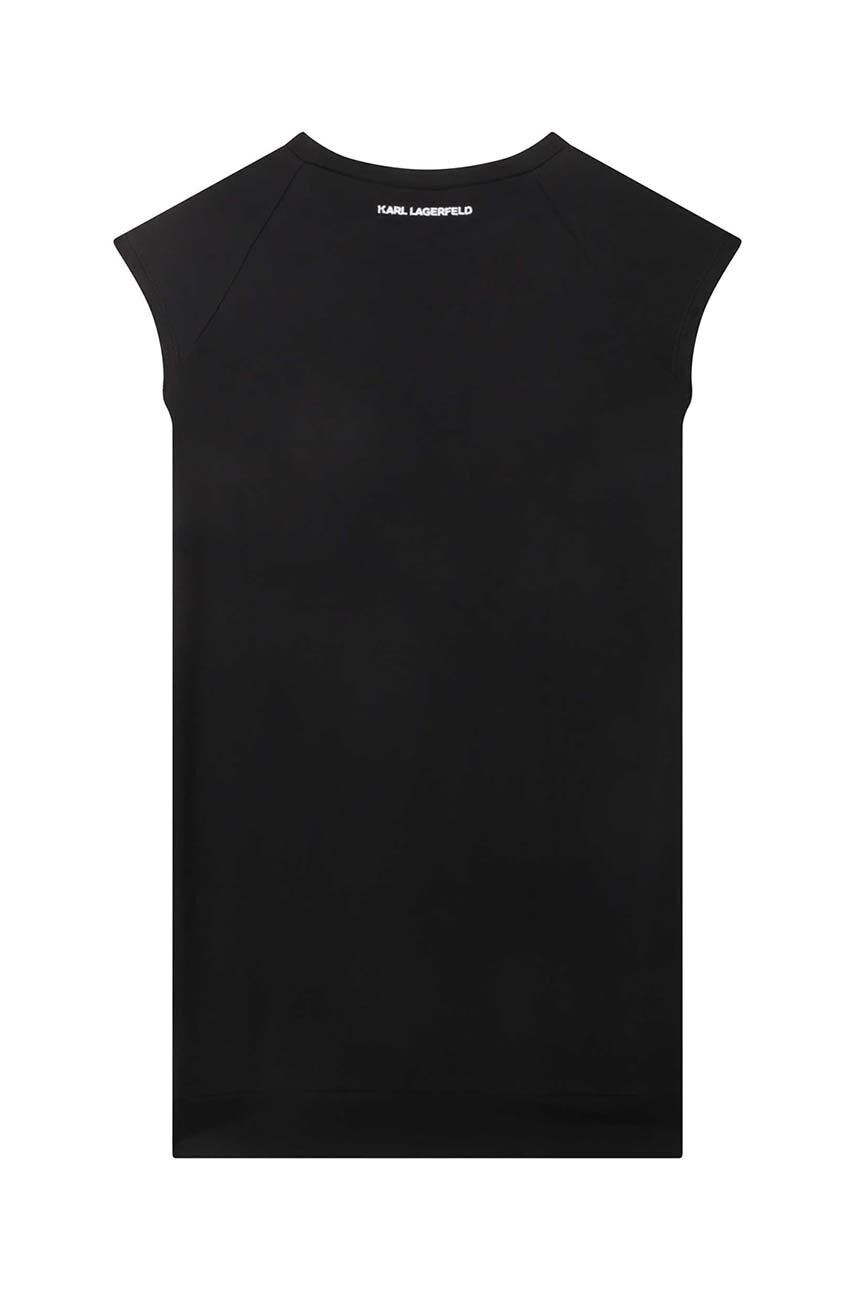 Karl Lagerfeld rochie fete culoarea negru mini drept - Pled.ro