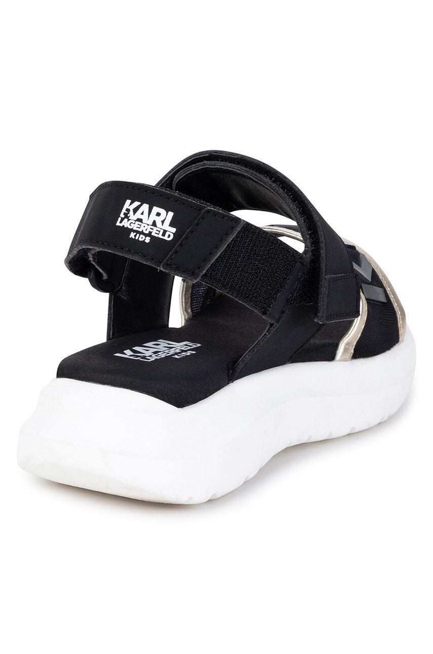 Karl Lagerfeld sandale copii culoarea negru - Pled.ro