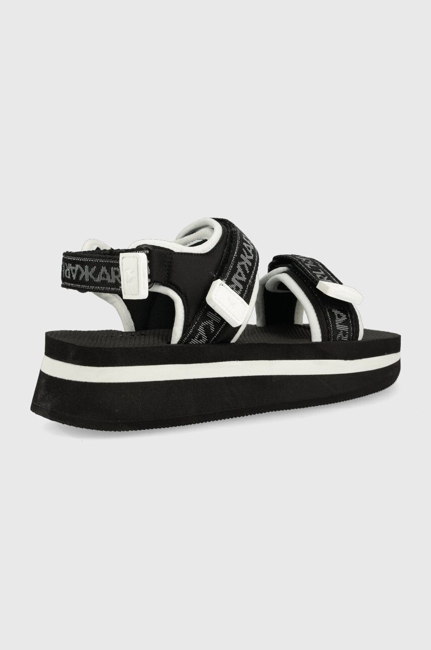 Karl Lagerfeld sandale VELOCITA WEDGE KC femei culoarea negru cu platformă KL81905 - Pled.ro