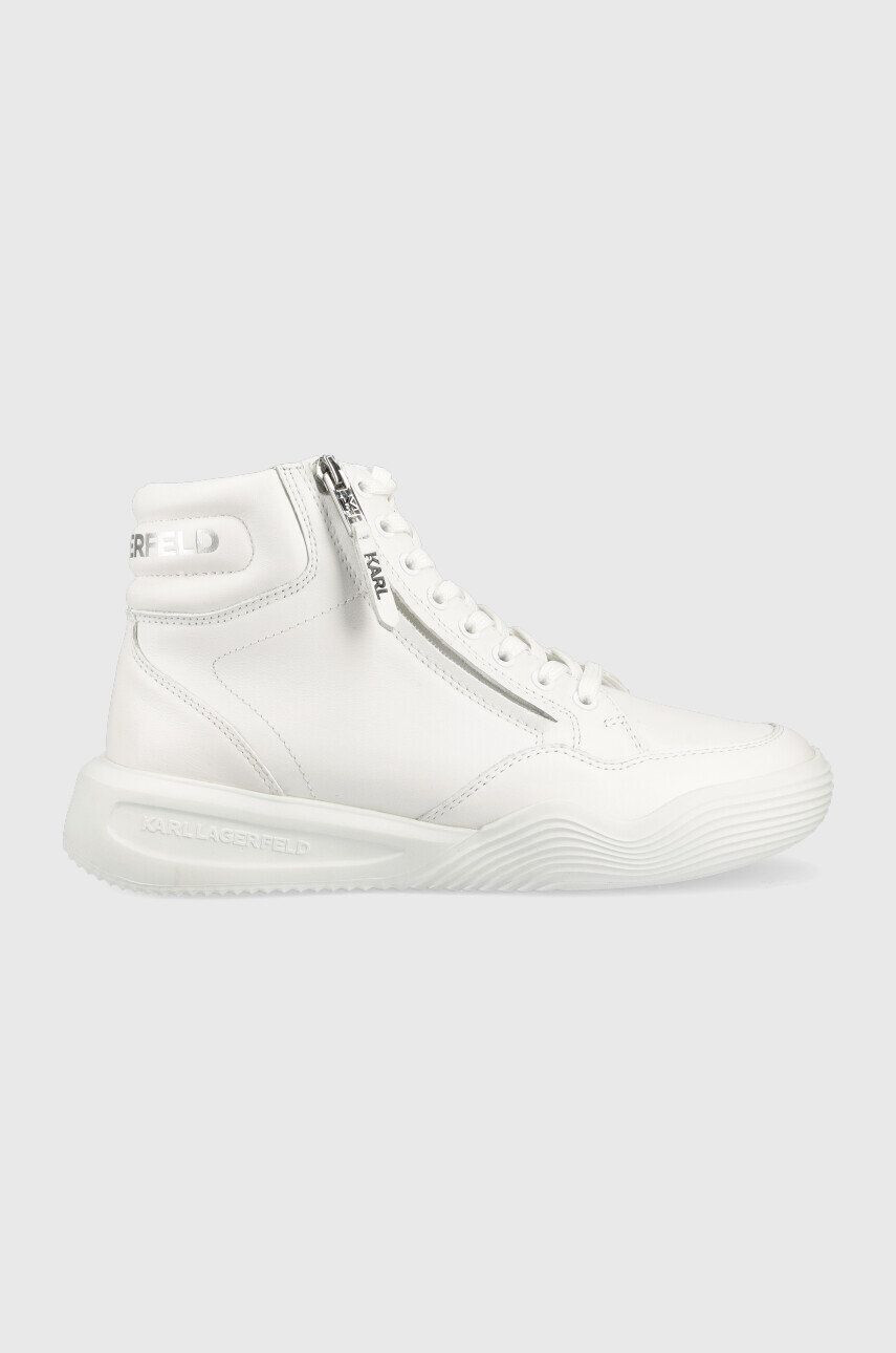 Karl Lagerfeld sneakers din piele Kapri Run culoarea alb - Pled.ro