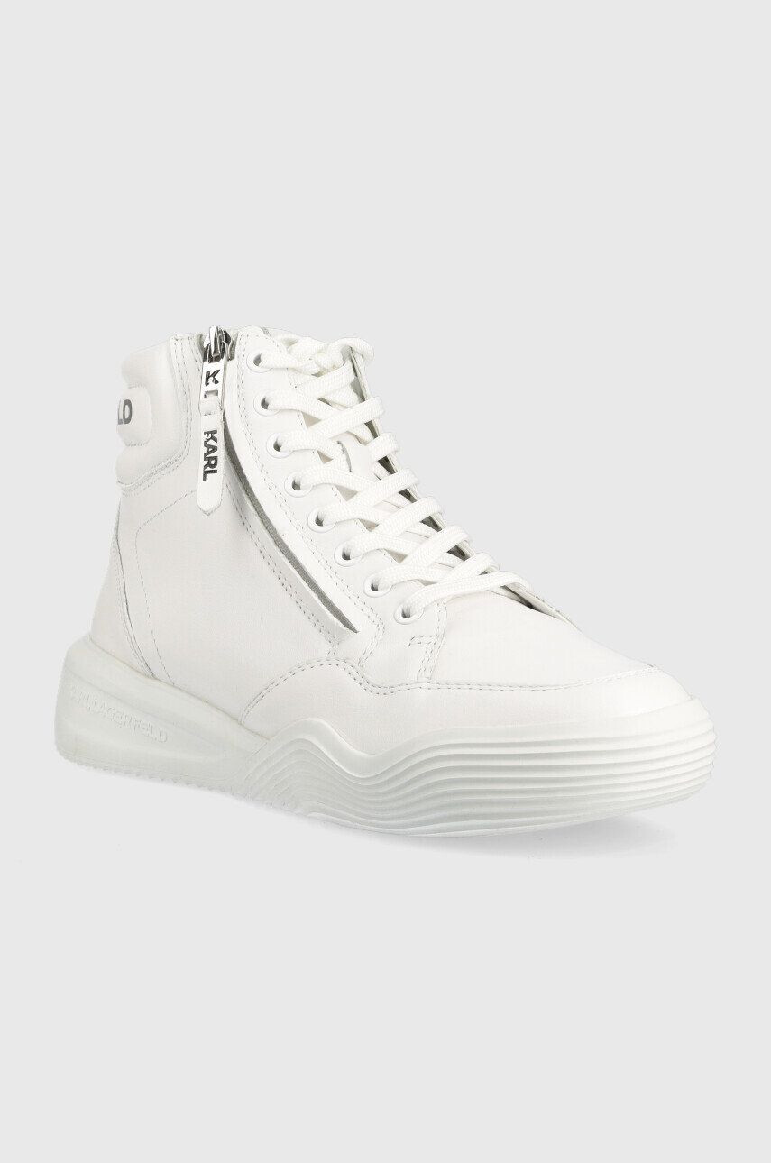 Karl Lagerfeld sneakers din piele Kapri Run culoarea alb - Pled.ro