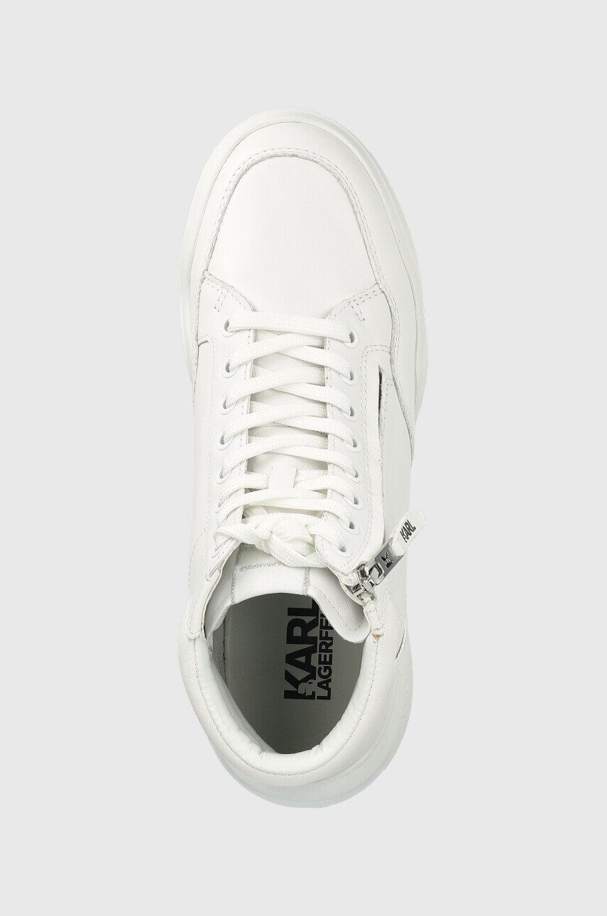 Karl Lagerfeld sneakers din piele Kapri Run culoarea alb - Pled.ro