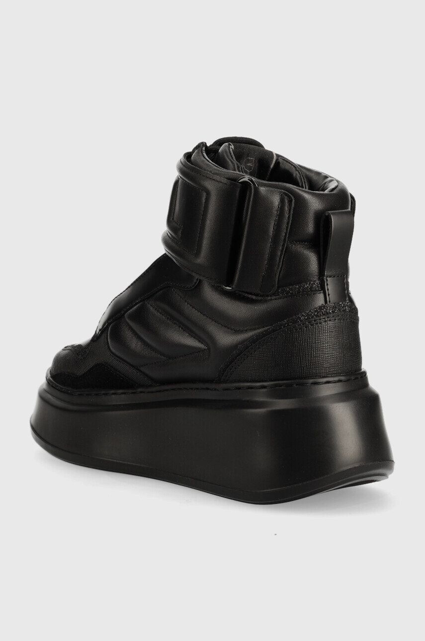 Karl Lagerfeld sneakers din piele ANAKAPRI culoarea negru KL63555 - Pled.ro