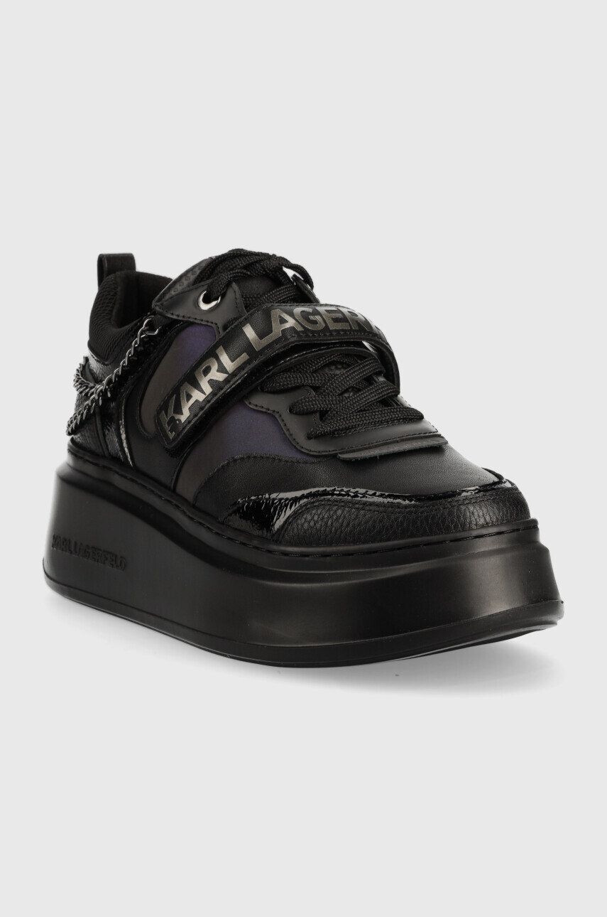 Karl Lagerfeld sneakers din piele Anakapri culoarea negru - Pled.ro