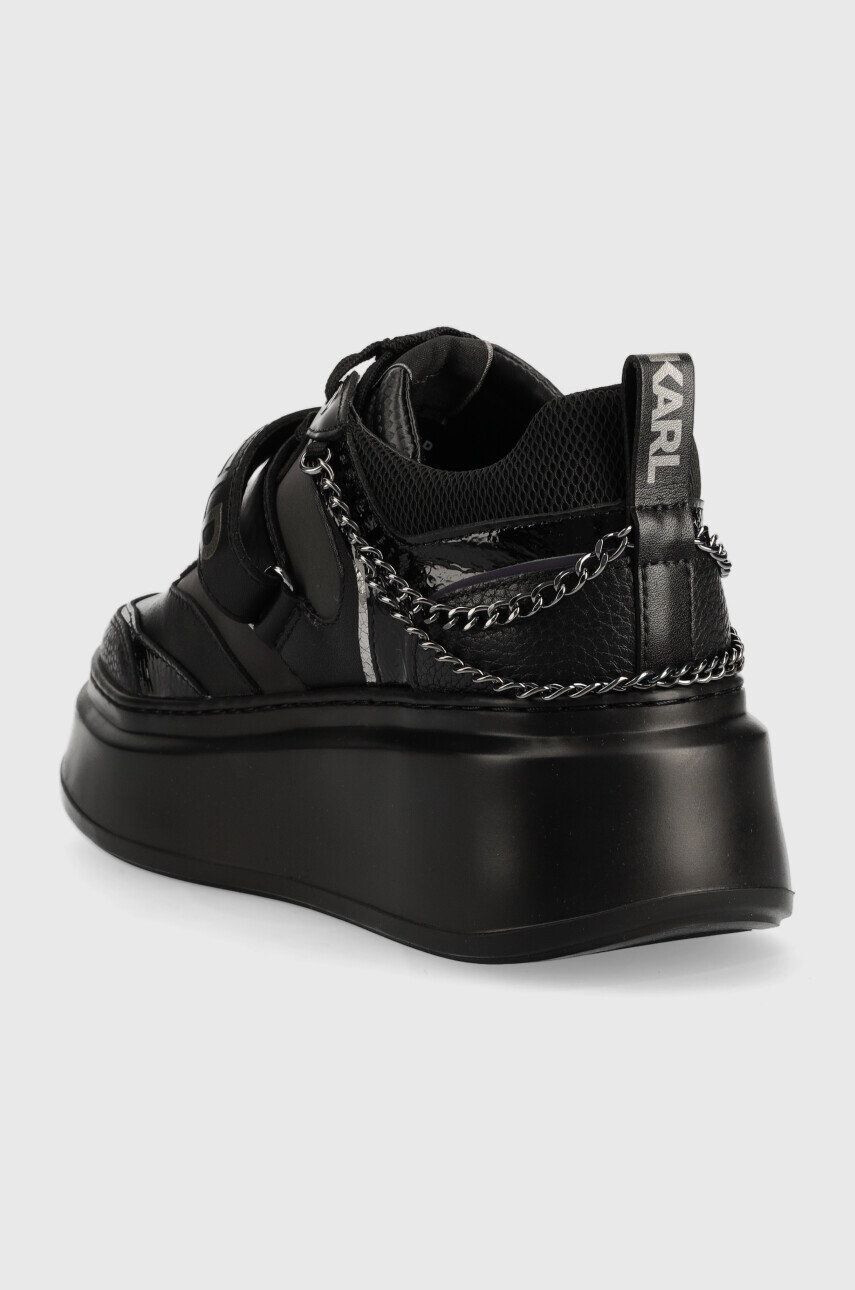 Karl Lagerfeld sneakers din piele Anakapri culoarea negru - Pled.ro