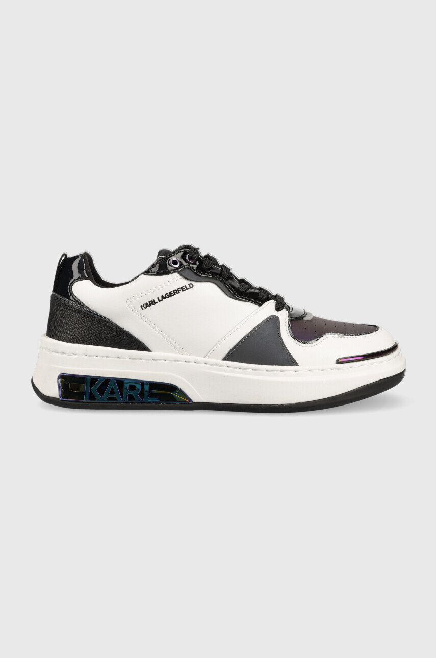 Karl Lagerfeld sneakers din piele Elektra Ii Lo culoarea alb - Pled.ro