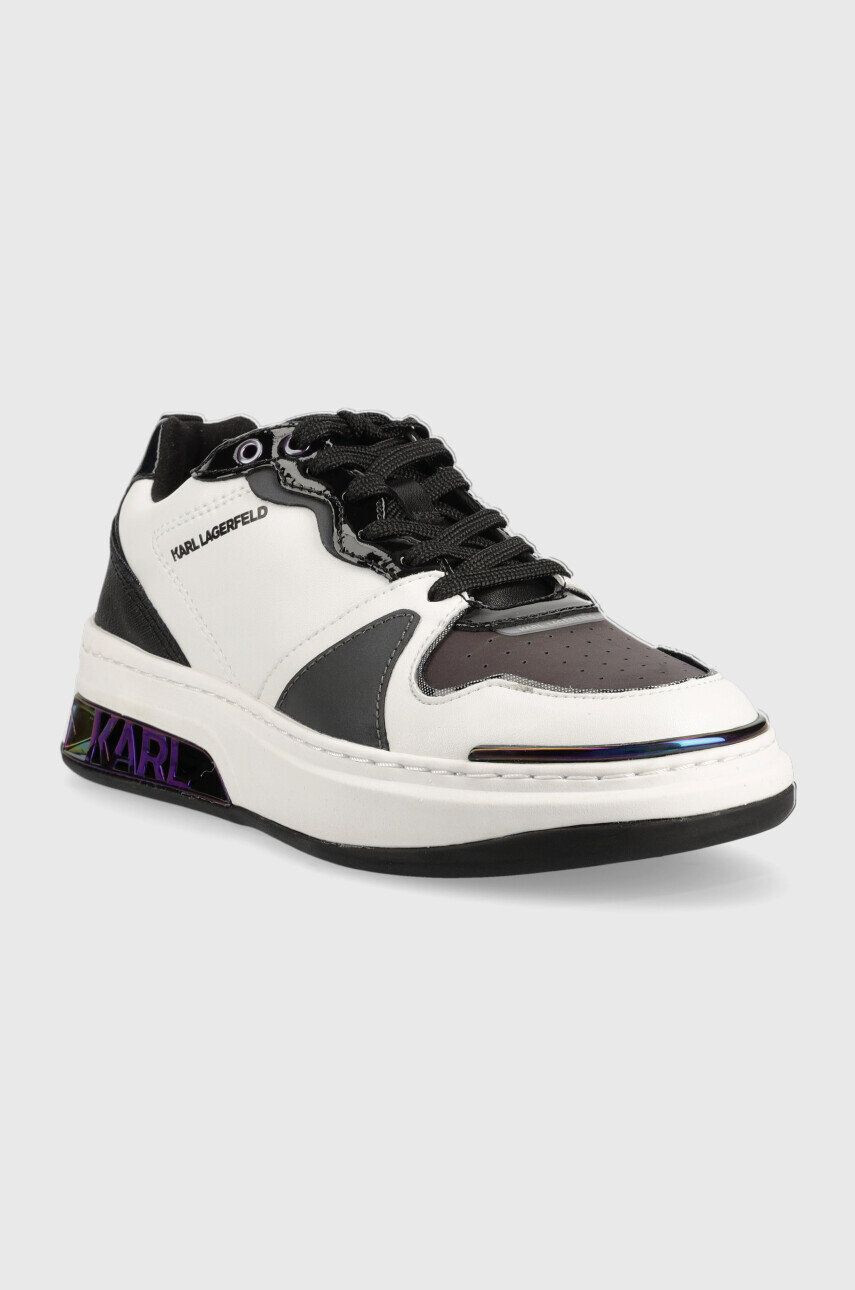 Karl Lagerfeld sneakers din piele Elektra Ii Lo culoarea alb - Pled.ro