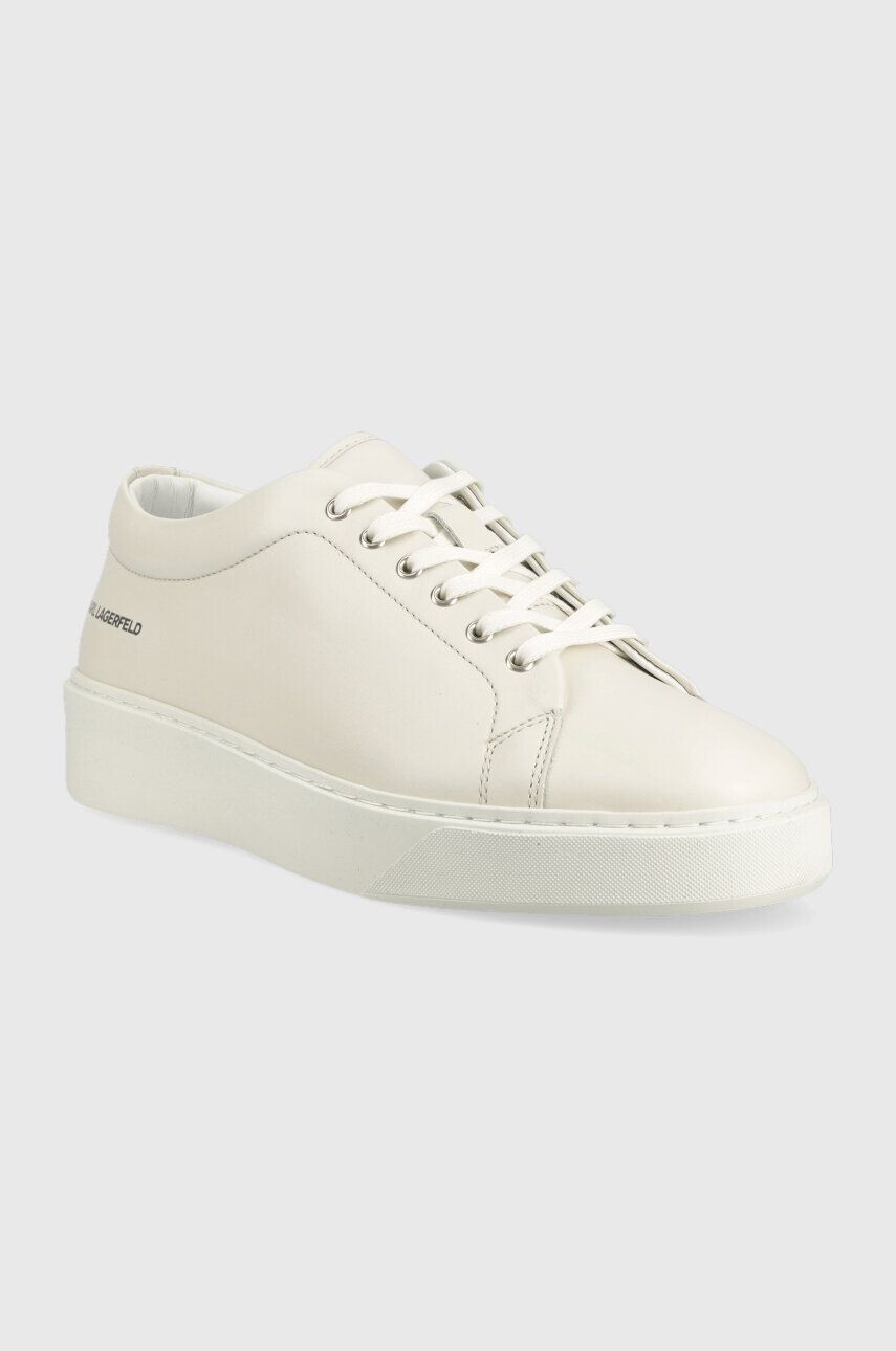 Karl Lagerfeld sneakers din piele FLINT culoarea alb KL53320 - Pled.ro