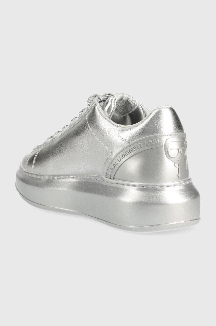 Karl Lagerfeld sneakers din piele Kapri culoarea argintiu - Pled.ro