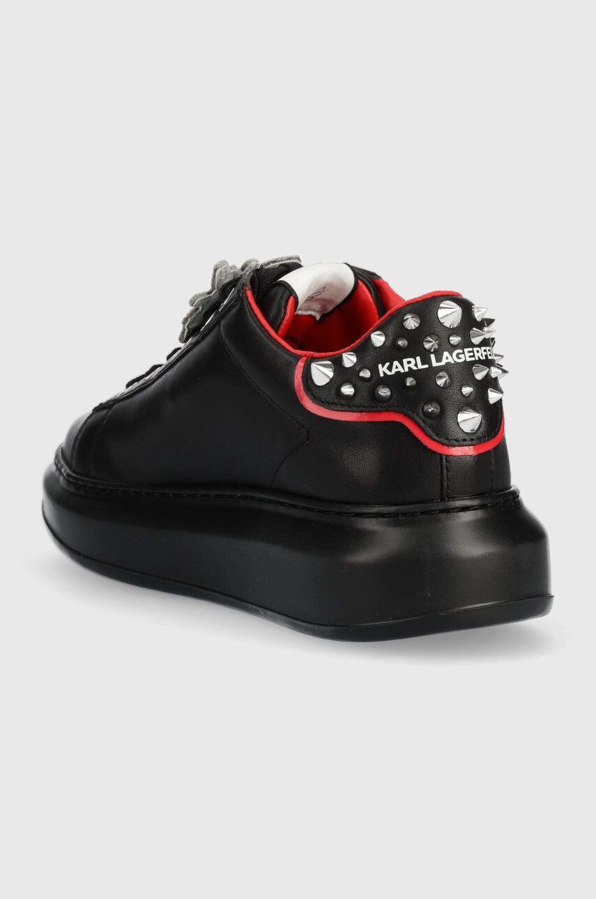 Karl Lagerfeld sneakers din piele Kapri culoarea negru - Pled.ro