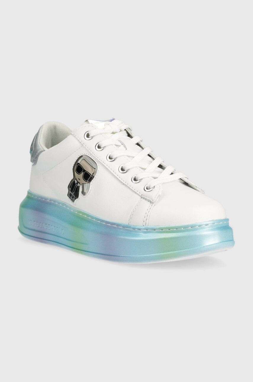 Karl Lagerfeld sneakers din piele Kapri culoarea alb - Pled.ro