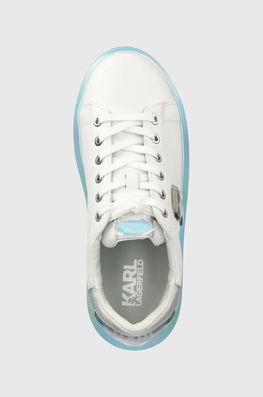 Karl Lagerfeld sneakers din piele Kapri culoarea alb - Pled.ro