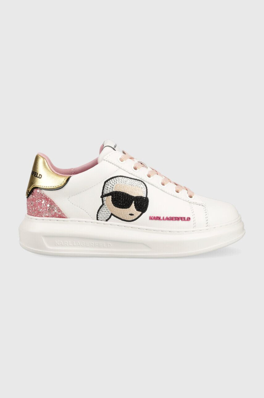 Karl Lagerfeld sneakers din piele KAPRI KC culoarea alb KL62570N - Pled.ro