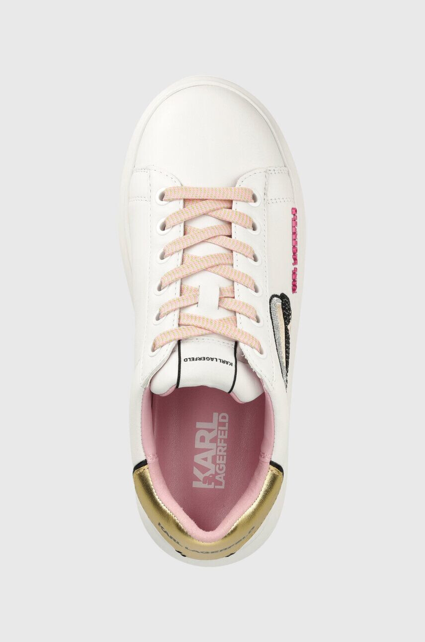 Karl Lagerfeld sneakers din piele KAPRI KC culoarea alb KL62570N - Pled.ro