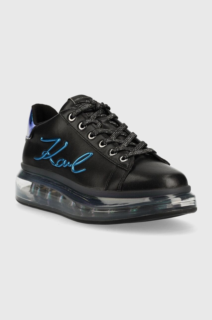 Karl Lagerfeld sneakers din piele KAPRI KUSHION culoarea negru KL52616D - Pled.ro