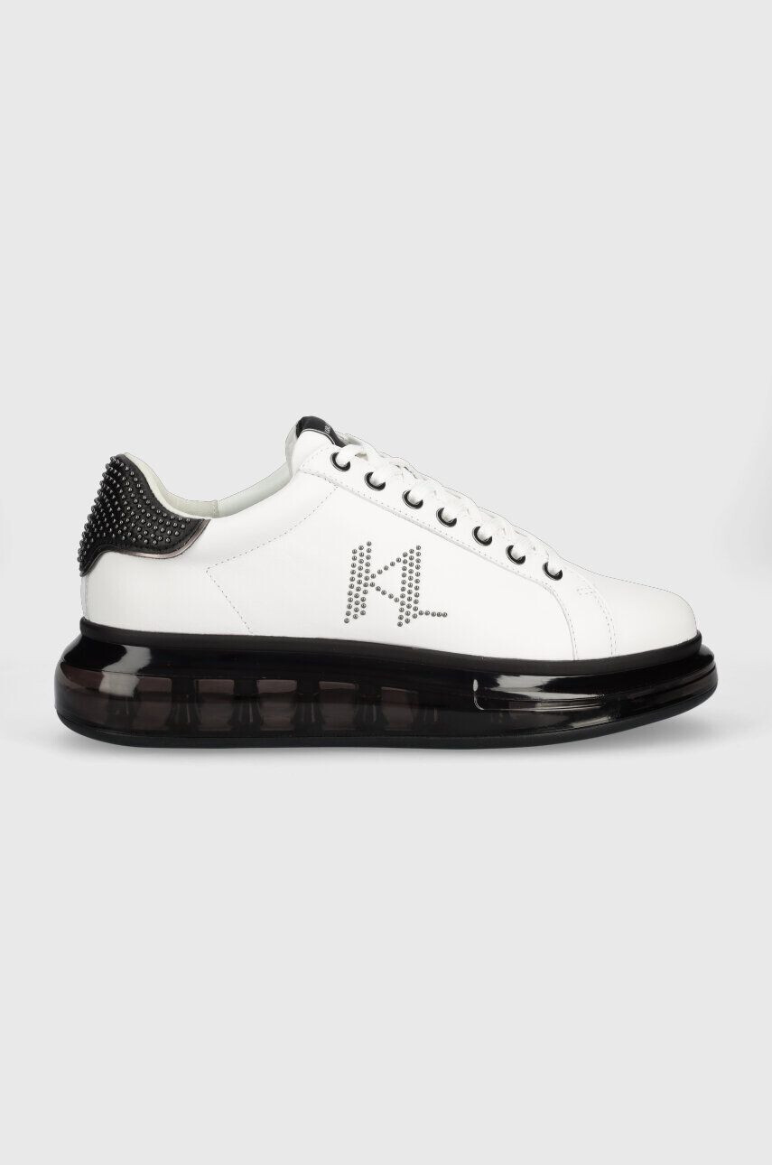 Karl Lagerfeld sneakers din piele KAPRI KUSHION culoarea alb KL52616D - Pled.ro