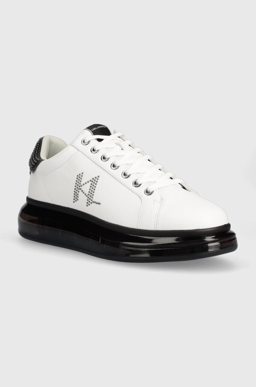 Karl Lagerfeld sneakers din piele KAPRI KUSHION culoarea alb KL52616D - Pled.ro