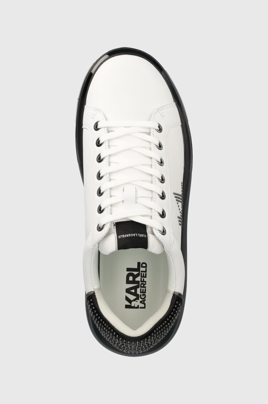 Karl Lagerfeld sneakers din piele KAPRI KUSHION culoarea alb KL52616D - Pled.ro