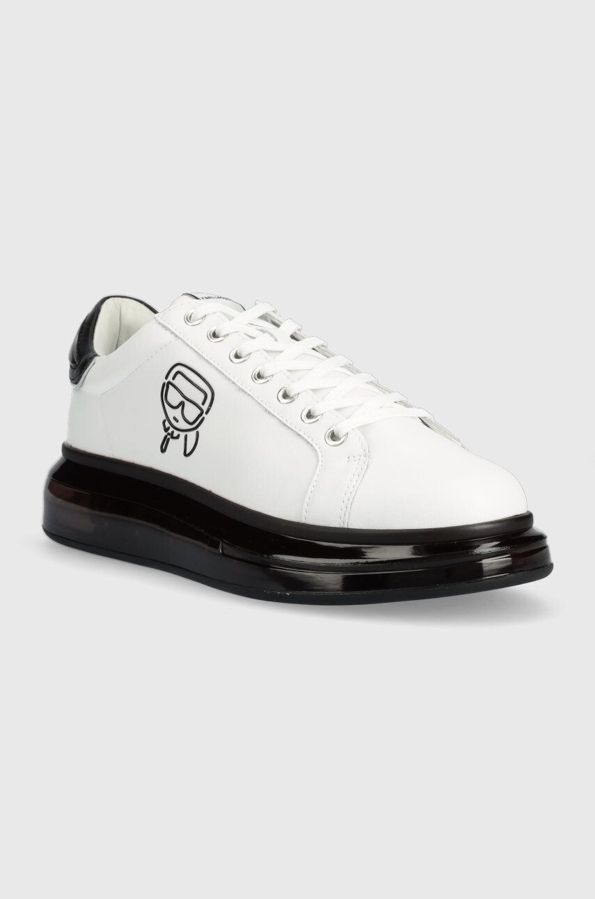 Karl Lagerfeld sneakers din piele Kapri Kushion culoarea alb - Pled.ro