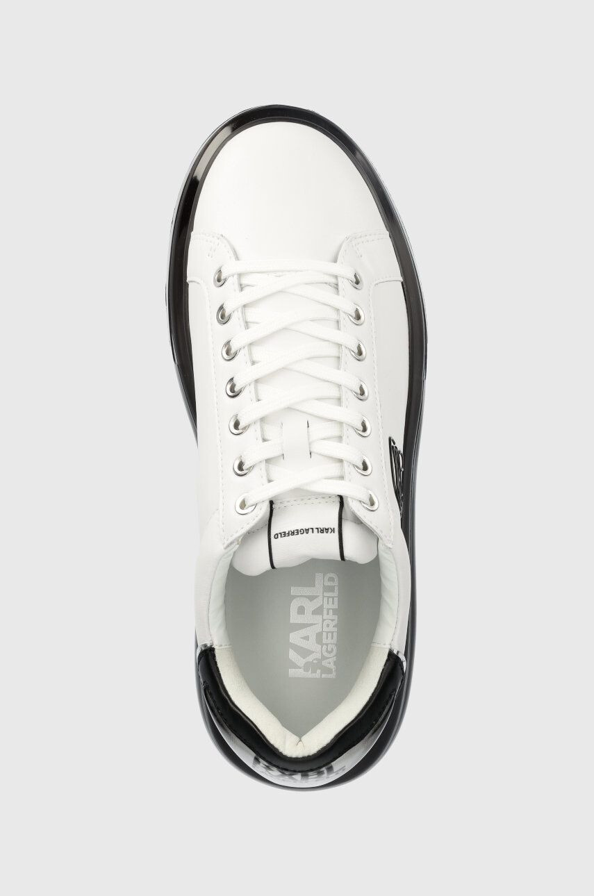 Karl Lagerfeld sneakers din piele Kapri Kushion culoarea alb - Pled.ro