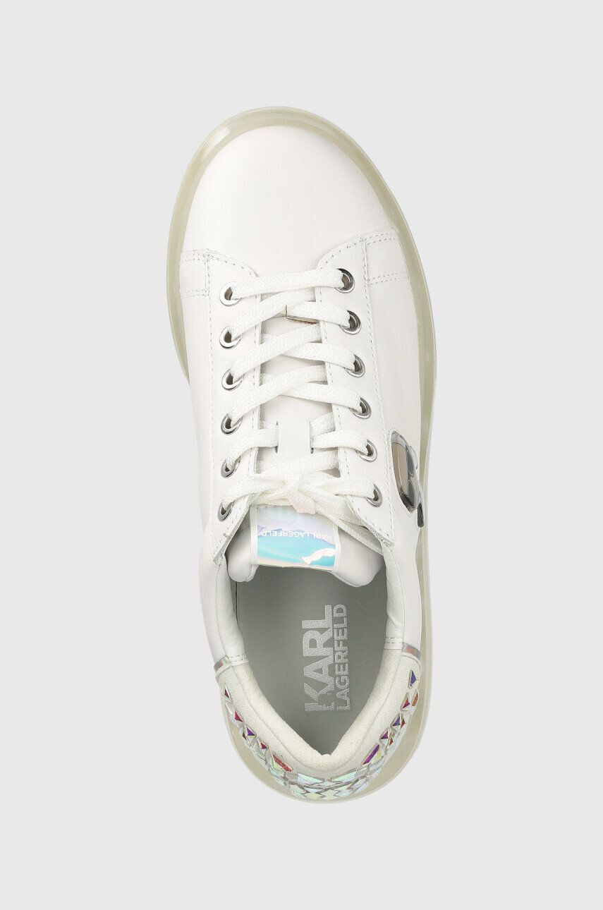 Karl Lagerfeld sneakers din piele KAPRI KUSHION culoarea alb KL62633 - Pled.ro