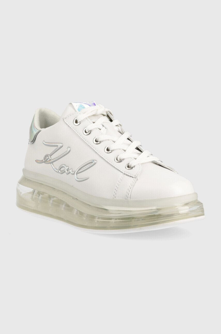 Karl Lagerfeld sneakers din piele Kapri Kushion culoarea alb - Pled.ro