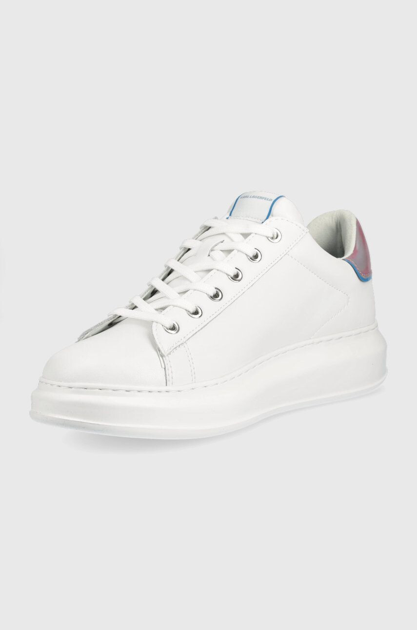 Karl Lagerfeld sneakers din piele Kapri Mens culoarea alb - Pled.ro