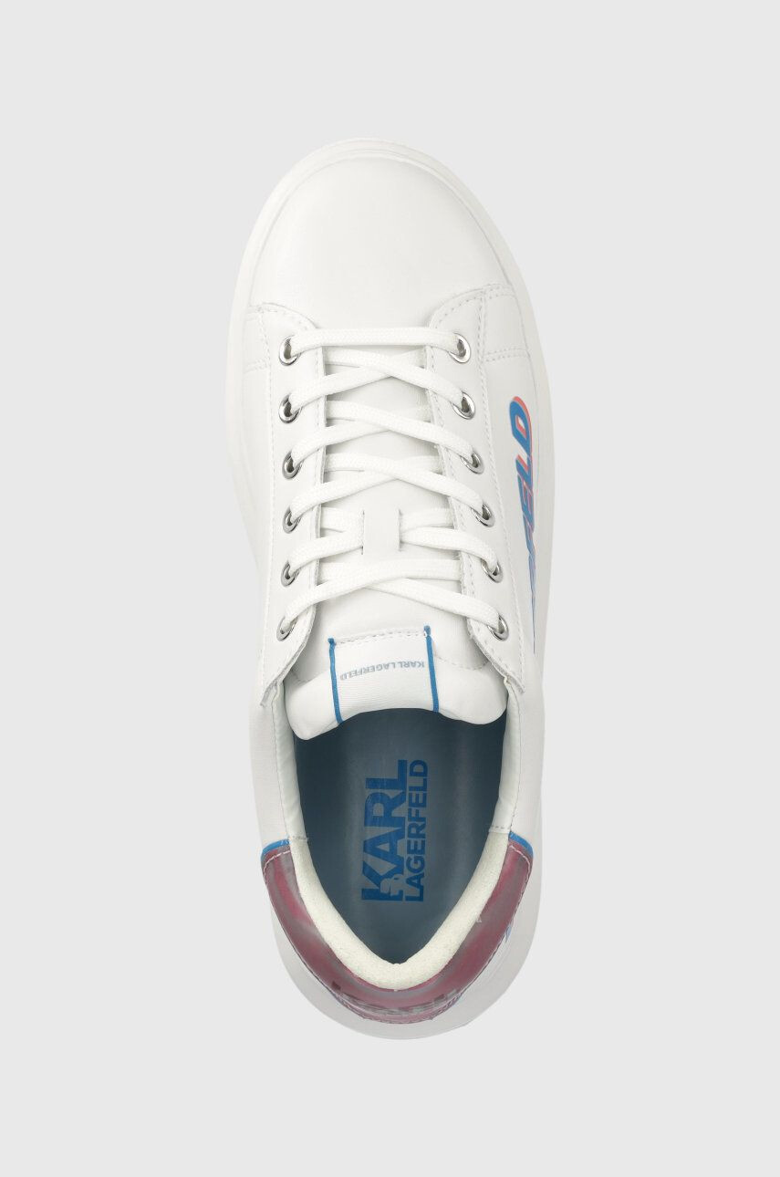 Karl Lagerfeld sneakers din piele Kapri Mens culoarea alb - Pled.ro