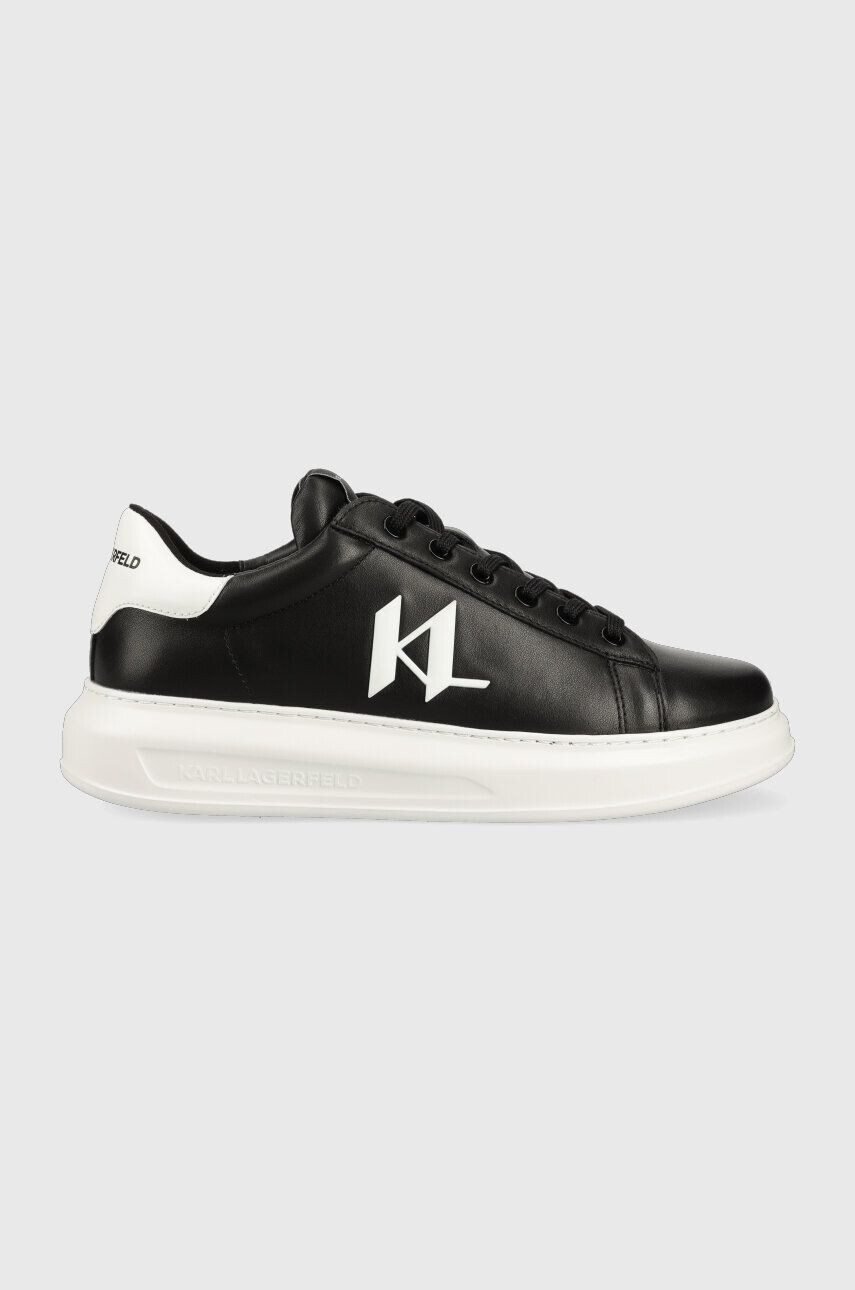 Karl Lagerfeld sneakers din piele KAPRI MENS culoarea negru KL52515A - Pled.ro