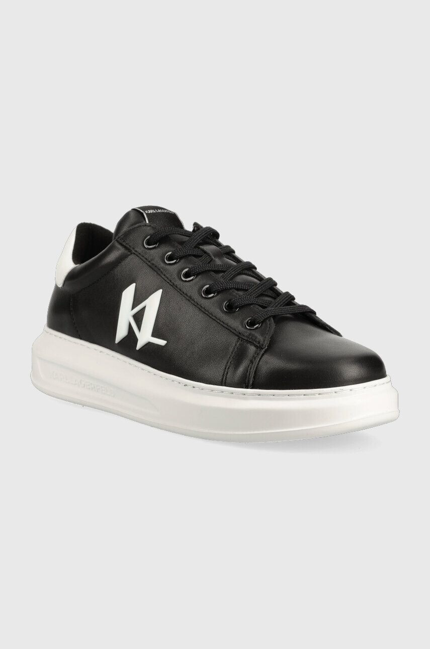 Karl Lagerfeld sneakers din piele KAPRI MENS culoarea negru KL52515A - Pled.ro