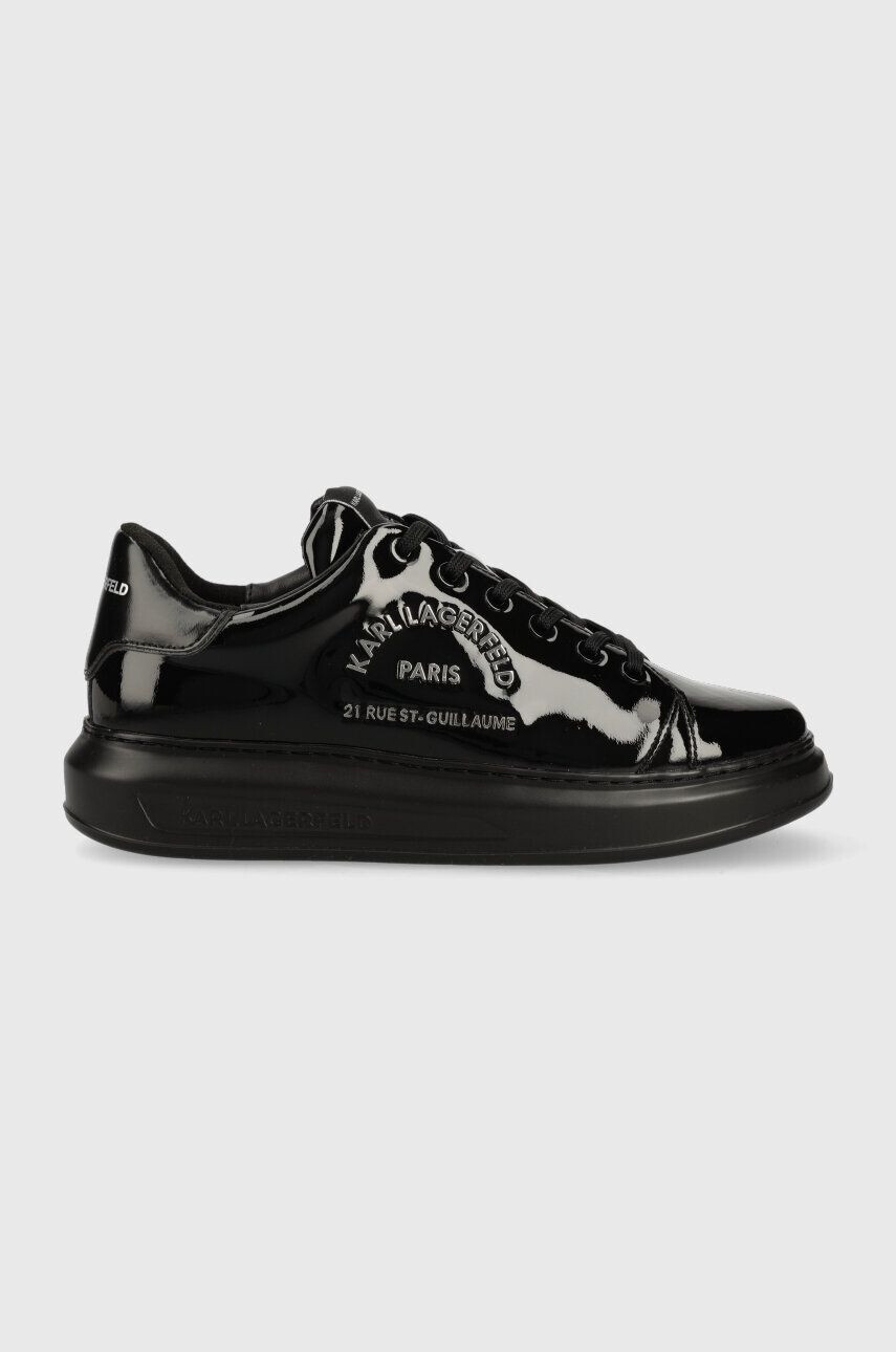 Karl Lagerfeld sneakers din piele KAPRI MENS culoarea negru KL52539S - Pled.ro