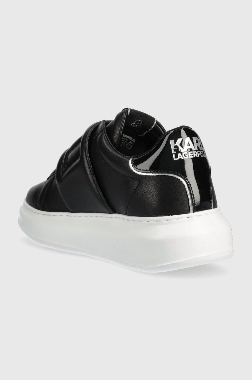 Karl Lagerfeld sneakers din piele Kapri Mens culoarea negru - Pled.ro