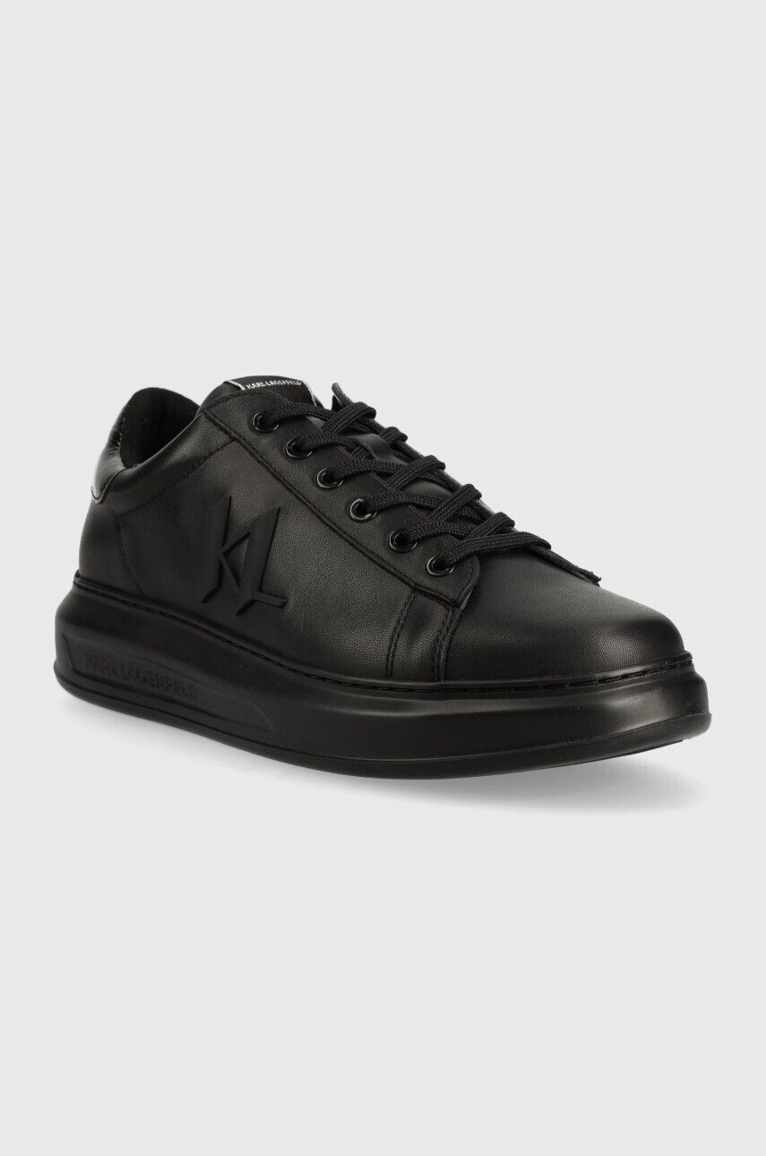 Karl Lagerfeld sneakers din piele KAPRI MENS culoarea negru KL52515A - Pled.ro