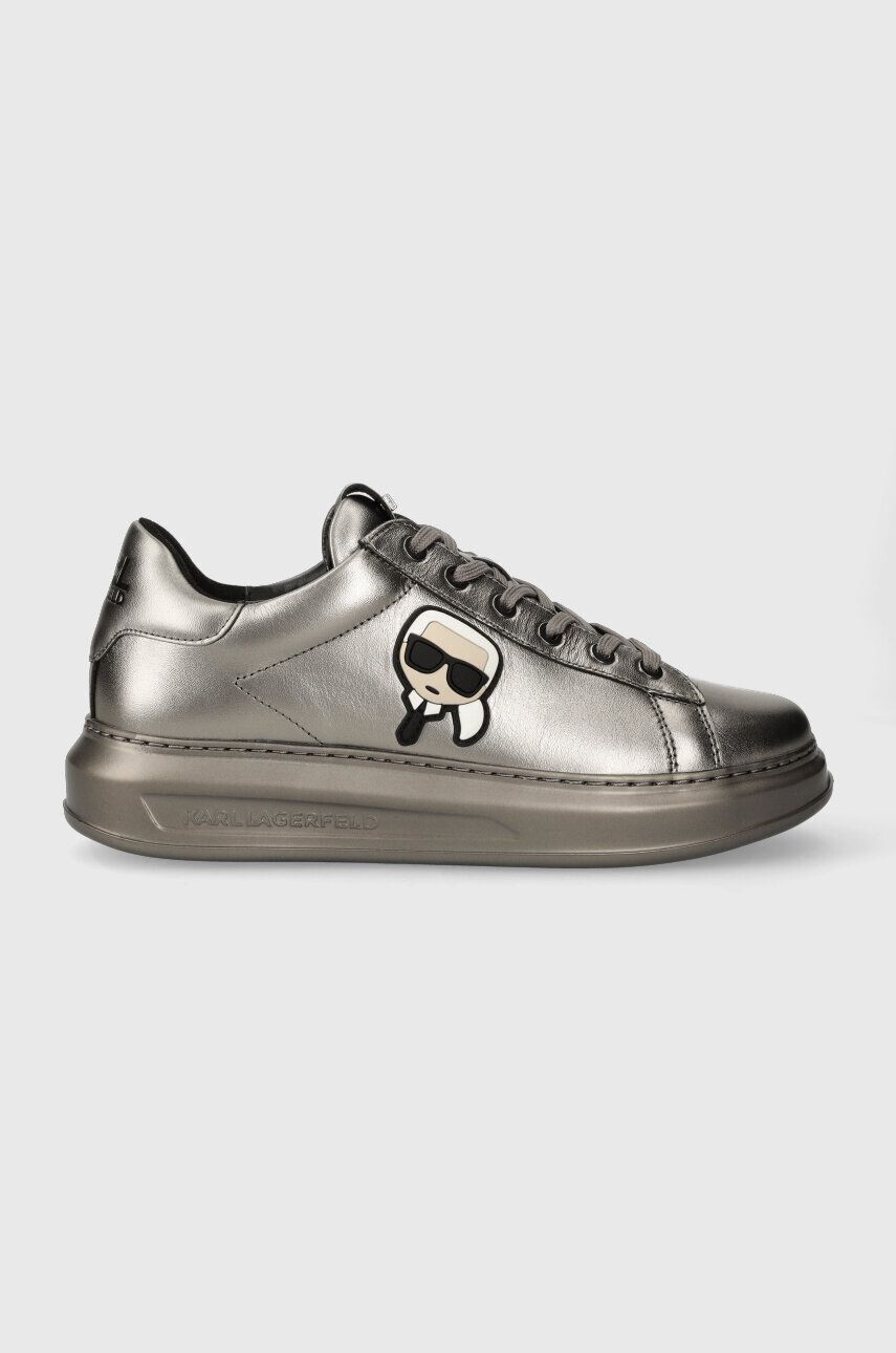 Karl Lagerfeld sneakers din piele KAPRI MENS KC culoarea argintiu KL52530M - Pled.ro