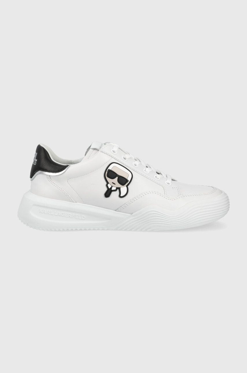 Karl Lagerfeld sneakers din piele KAPRI RUN culoarea alb - Pled.ro