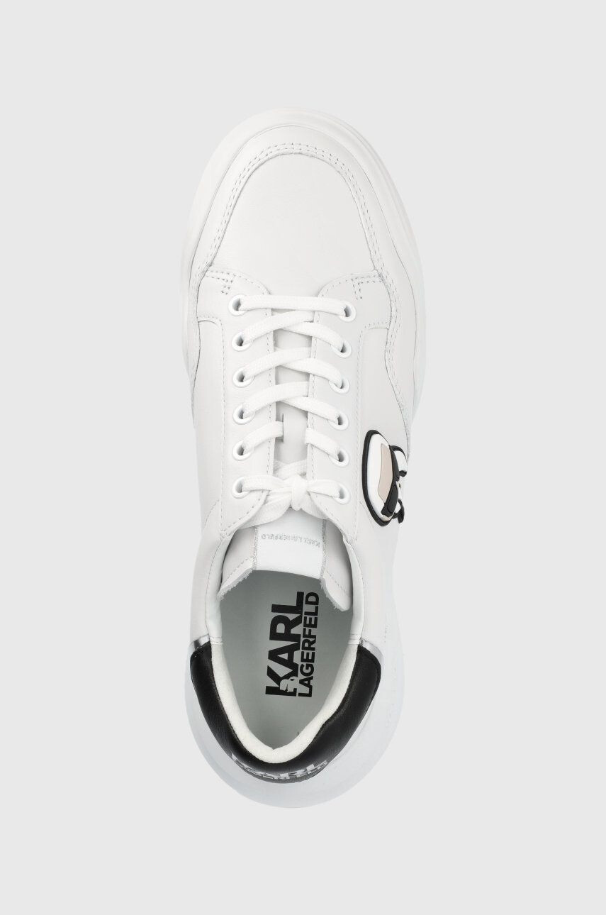 Karl Lagerfeld sneakers din piele KAPRI RUN culoarea alb - Pled.ro