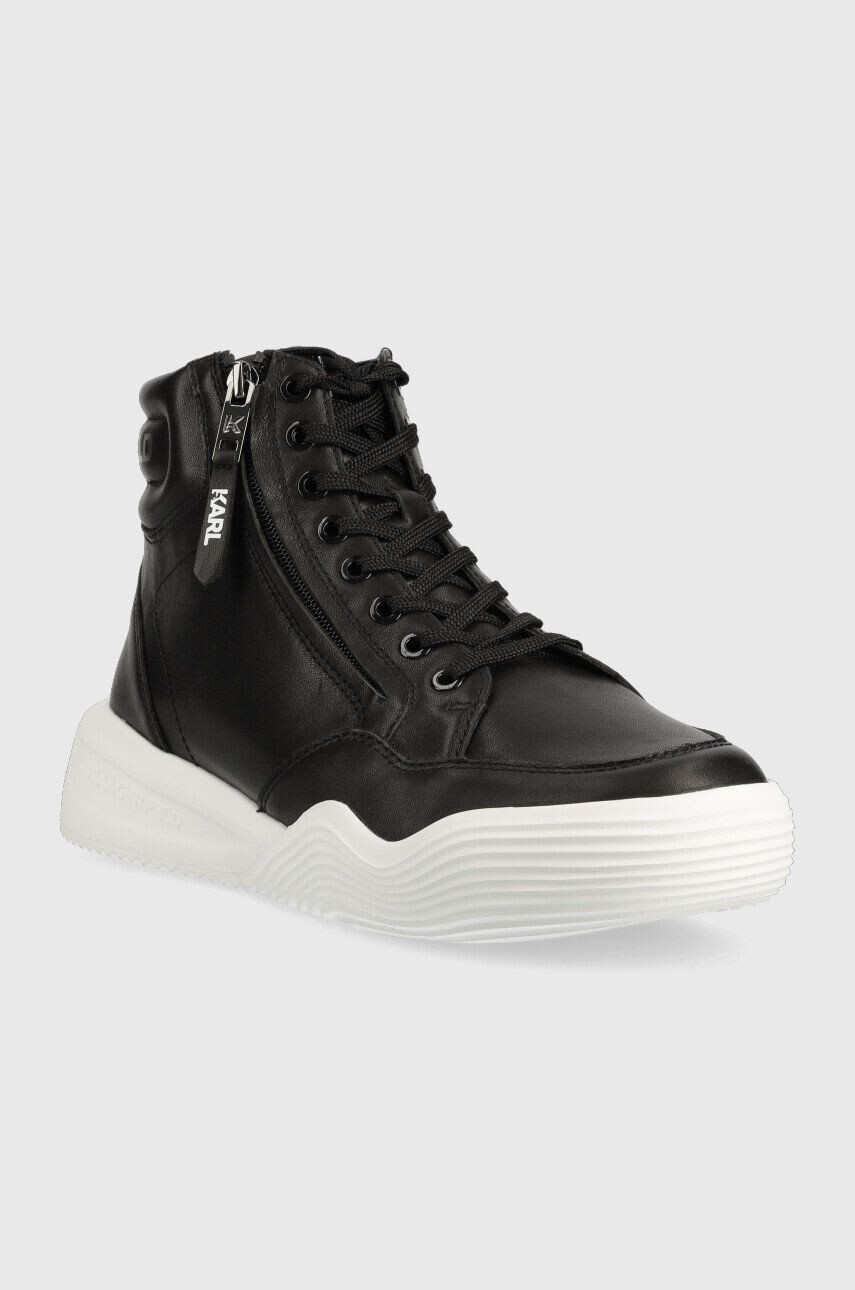 Karl Lagerfeld sneakers din piele Kapri Run culoarea negru - Pled.ro